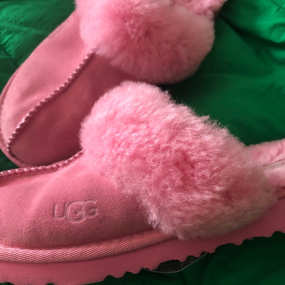 Sz 5 Ugg Scuffette II Slippers Carnation Pink Suede - Picture 5 of 14
